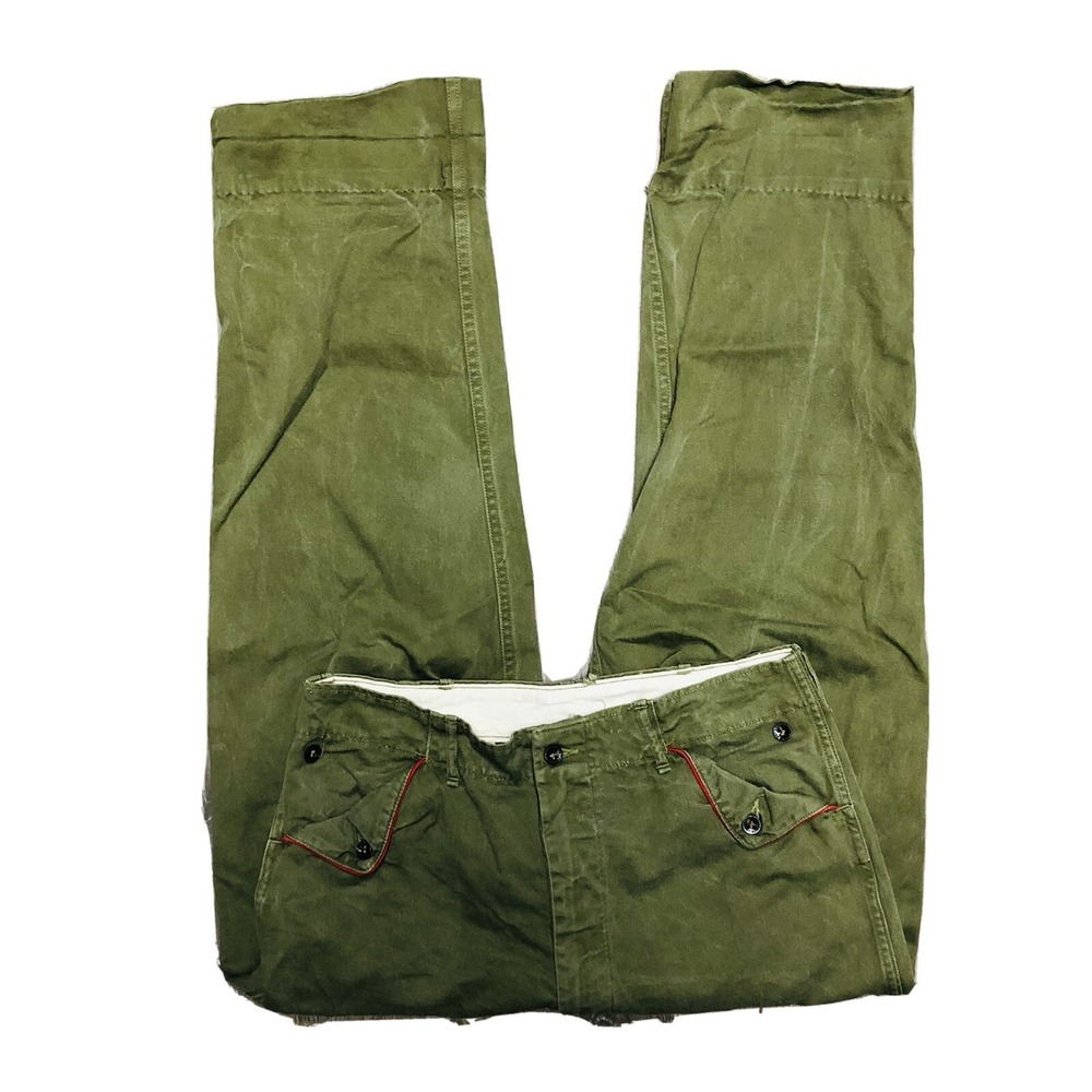 VTG Boy Scouts of America Forest Green Double Lock Pocket Outdoor Pants Sz 30X26